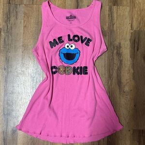 Vintage Y2K Cookie Monster Tank Top